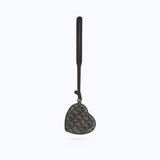 MONOGRAM HEART CHARM - BLACK