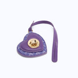 MONOGRAM HEART CHARM - PURPLE