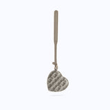 MONOGRAM HEART CHARM - GRAY