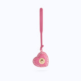 MONOGRAM HEART CHARM - PINK