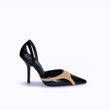 LILITH HEELS - BLACK SUEDE BISCUIT