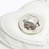 MONOGRAM HEART CHARM - WHITE