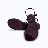 JELLY SANDALS - BURGUNDY