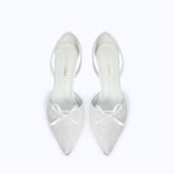 LILITH HEELS - WHITE LACE