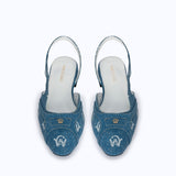 DELINA FLATS - DENIM 