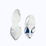 LILITH HEELS - WHITE LACE