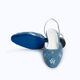 DELINA FLATS - DENIM 