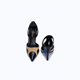 LILITH HEELS - BLACK SUEDE BISCUIT