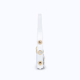 LILITH MINI- WHITE CROC (GOLD) 