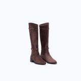AUBREY - DARK SUEDE BROWN