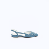DELINA FLATS - DENIM 