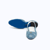 DELINA FLATS - DENIM 