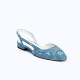 DELINA FLATS - DENIM 