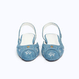 DELINA FLATS - DENIM 