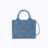 ELBA - DENIM  ORANGE EMBROIDERY