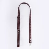 MONOGRAM BELLA LEASH-BURGUNDY