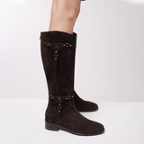 AUBREY - DARK SUEDE BROWN