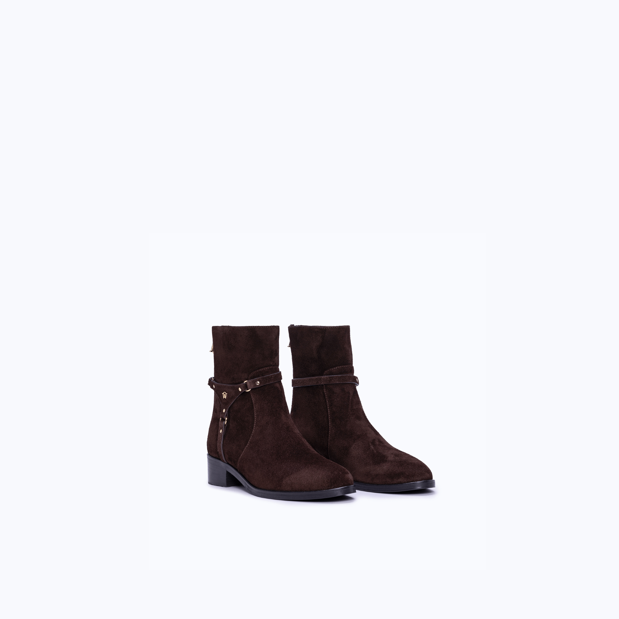 AUBREY SHORT - DARK SUEDE BROWN