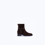 AUBREY SHORT - DARK SUEDE BROWN
