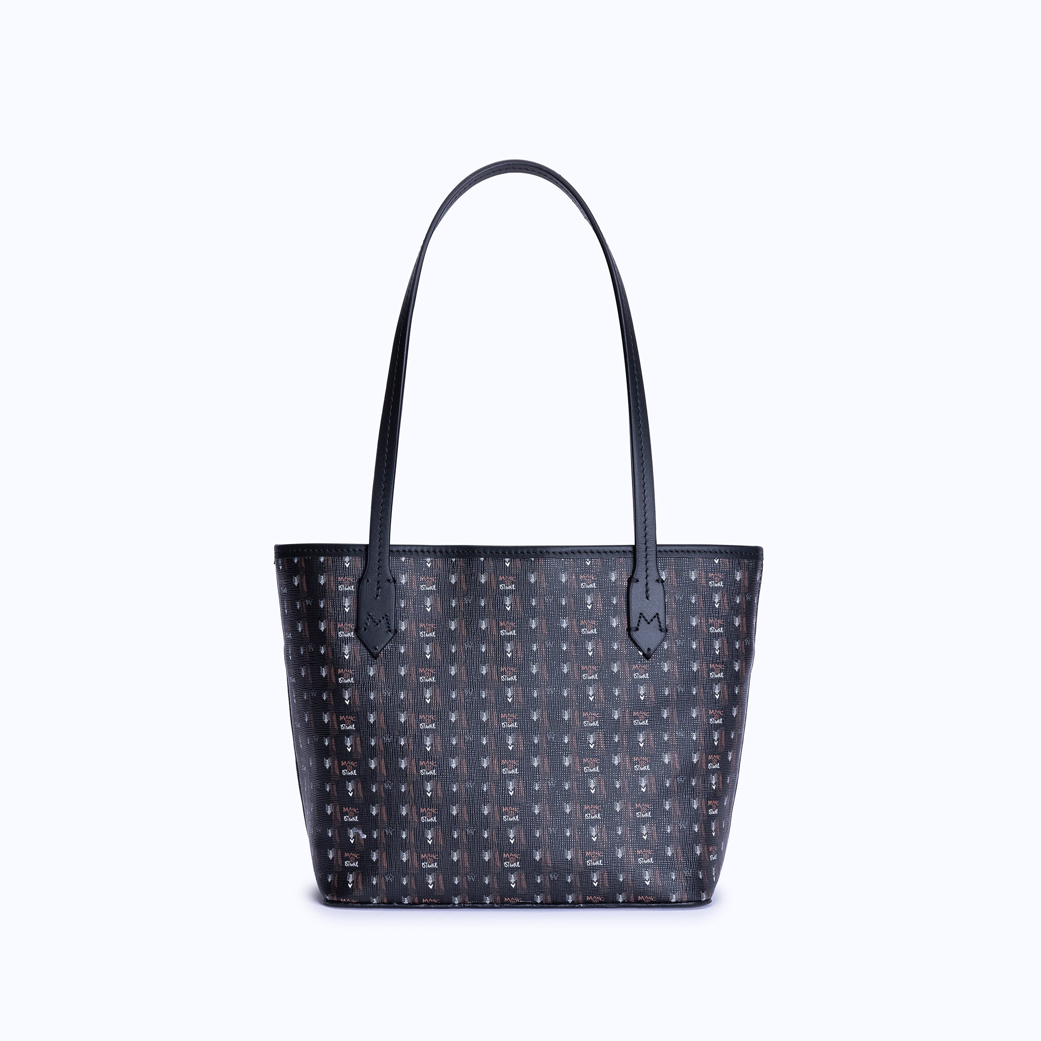 BELLA MINI TOTE - BROWN BLACK – mancofficial