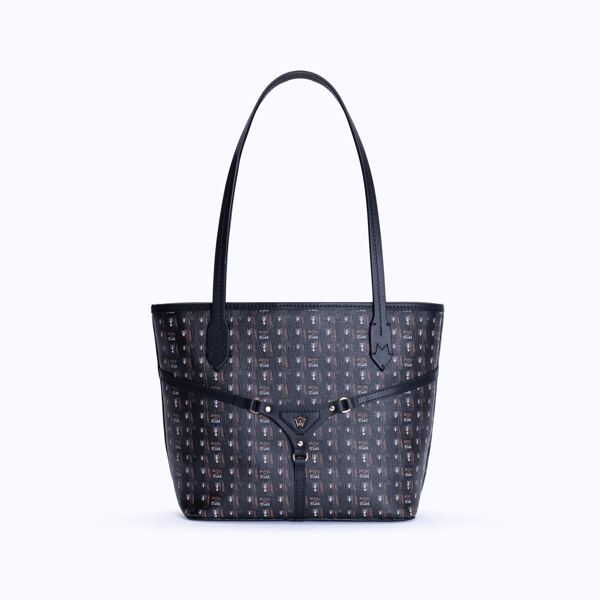 BELLA MINI TOTE - BROWN BLACK