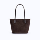 BELLA MINI TOTE - DARK SUEDE BROWN