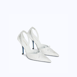 LILITH HEELS - WHITE LACE