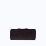DAPHNE CLUTCH - DARK SUEDE BROWN