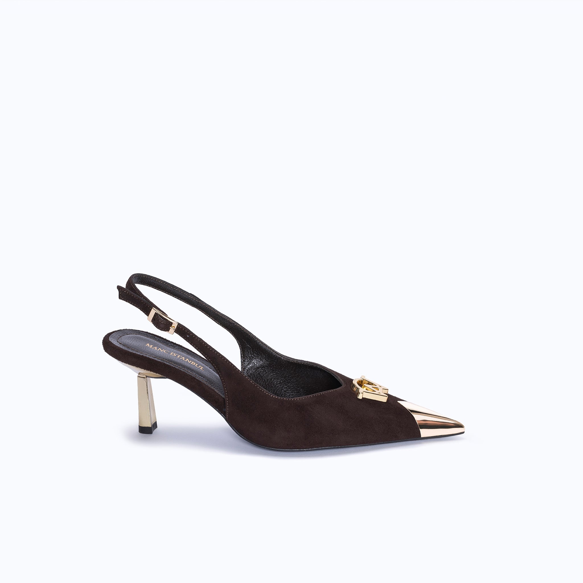 FELICITY KITTEN - DARK SUEDE BROWN