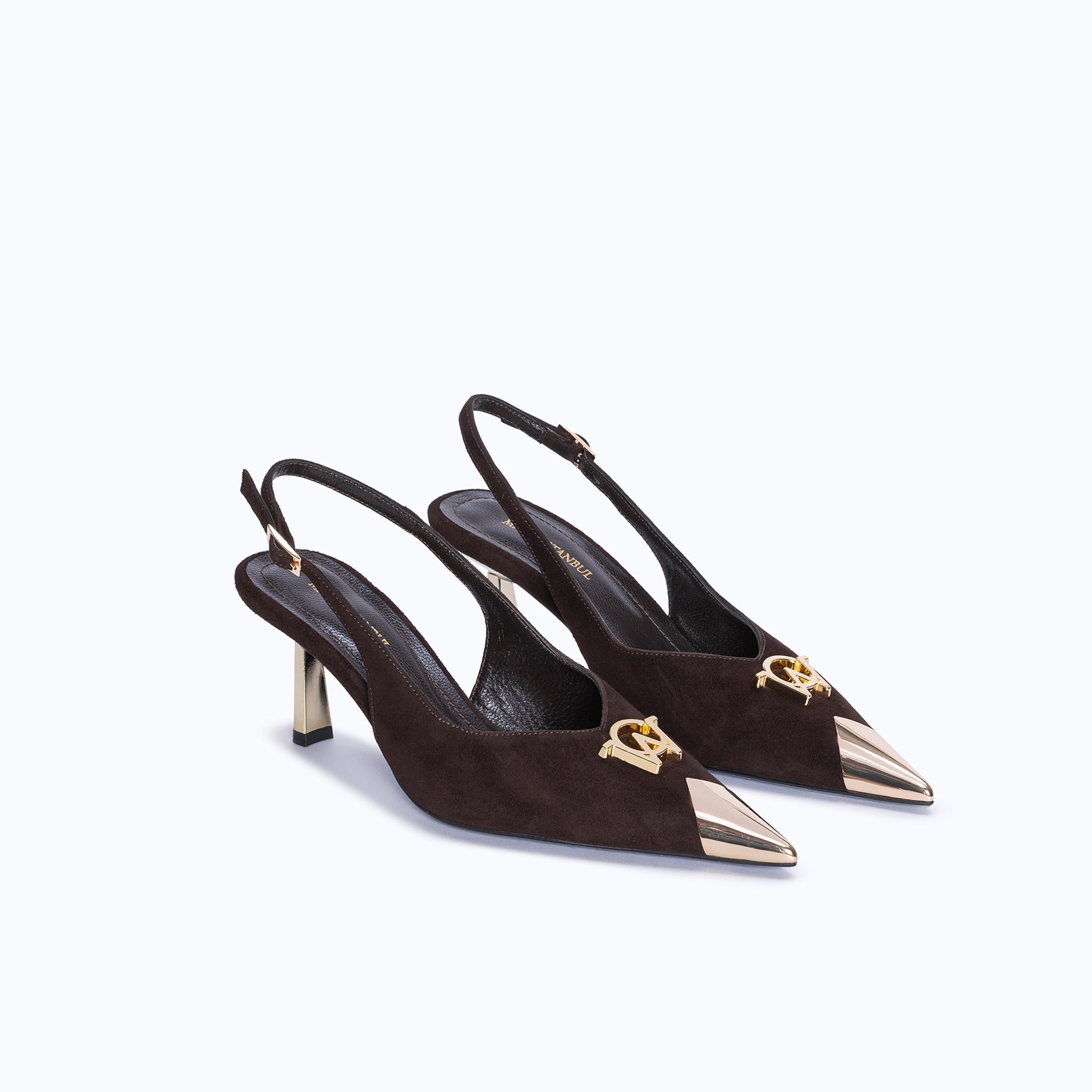 FELICITY KITTEN - DARK SUEDE BROWN