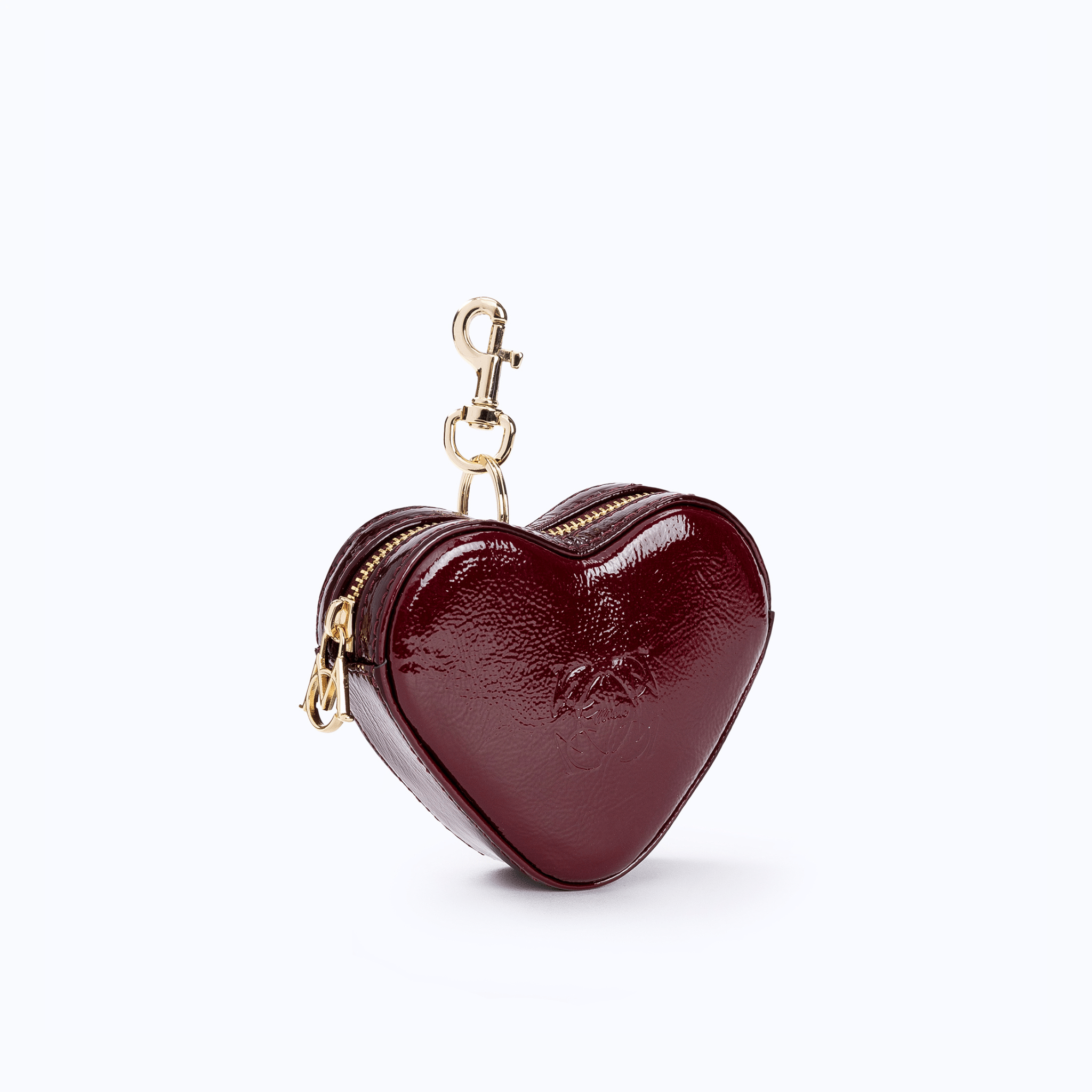 HEART CHARM - BURGUNDY