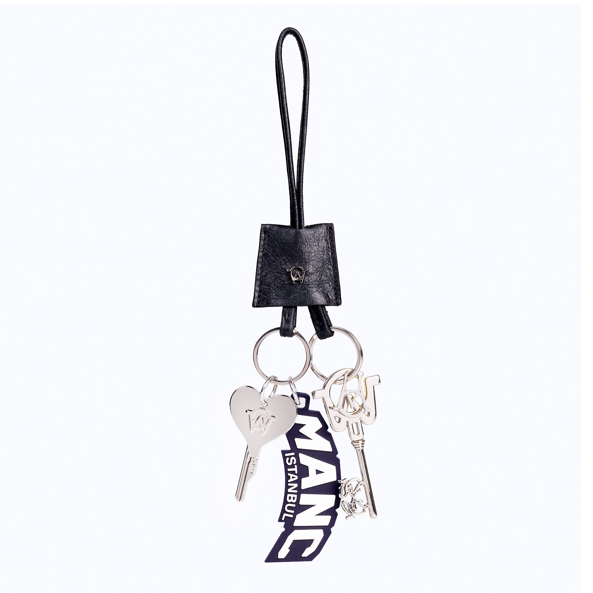 ISTANBUL SIGNATURE CHARM KEYCHAIN - SILVER