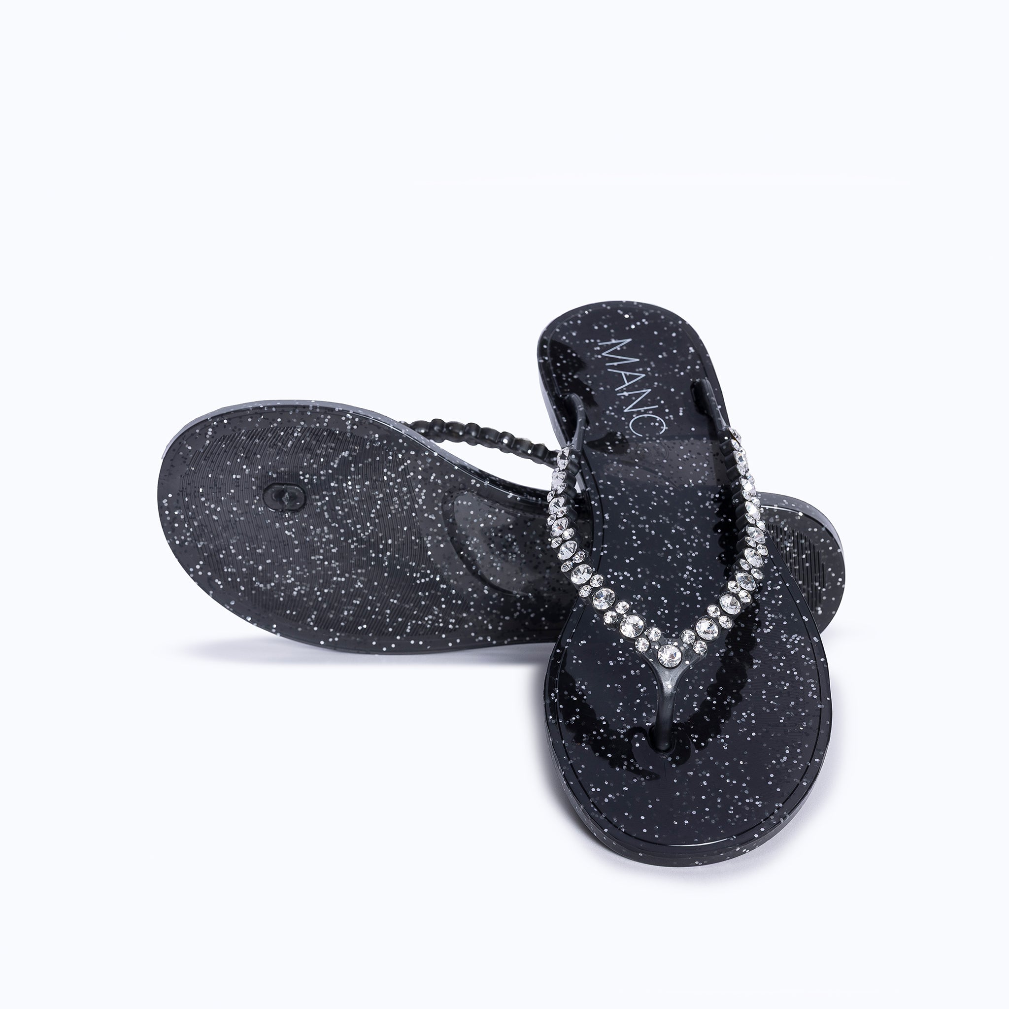 JELLY FLIP FLOP - GEMS BLACK