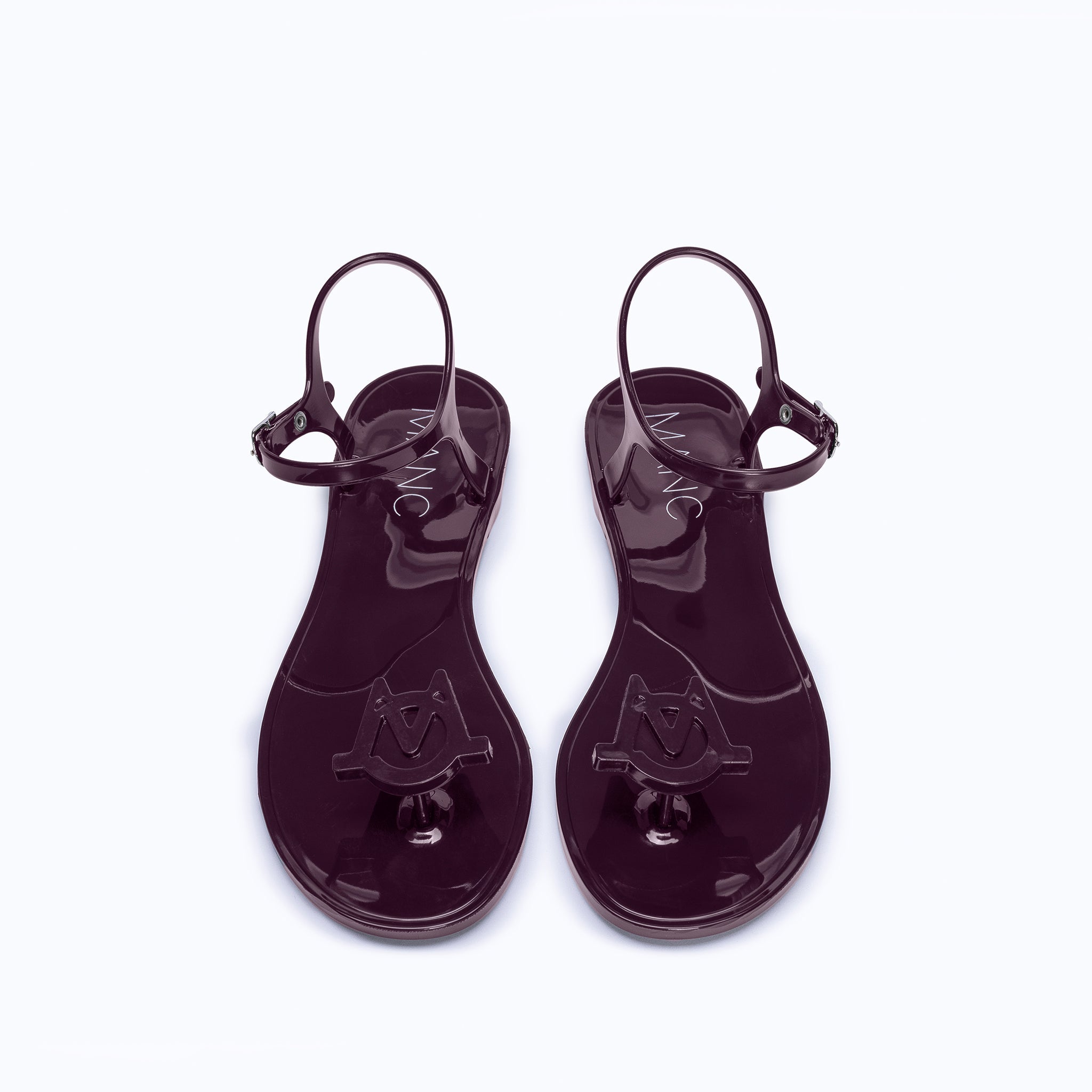 JELLY SANDALS - BURGUNDY
