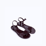 JELLY SANDALS - BURGUNDY