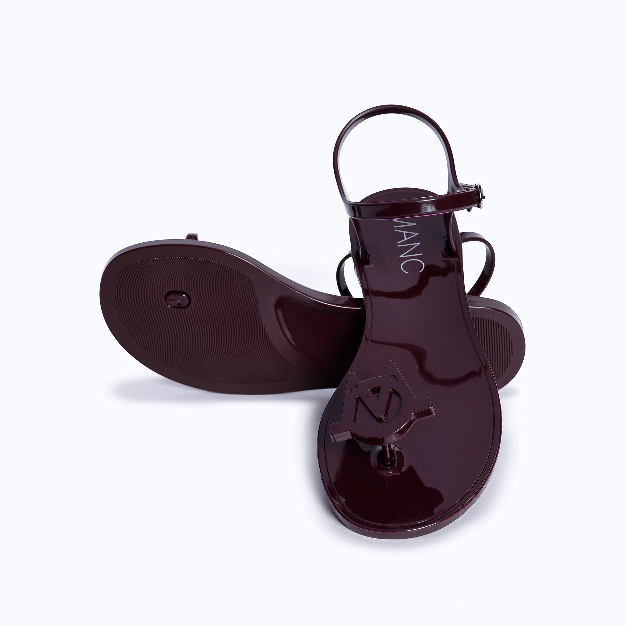 JELLY SANDALS - BURGUNDY