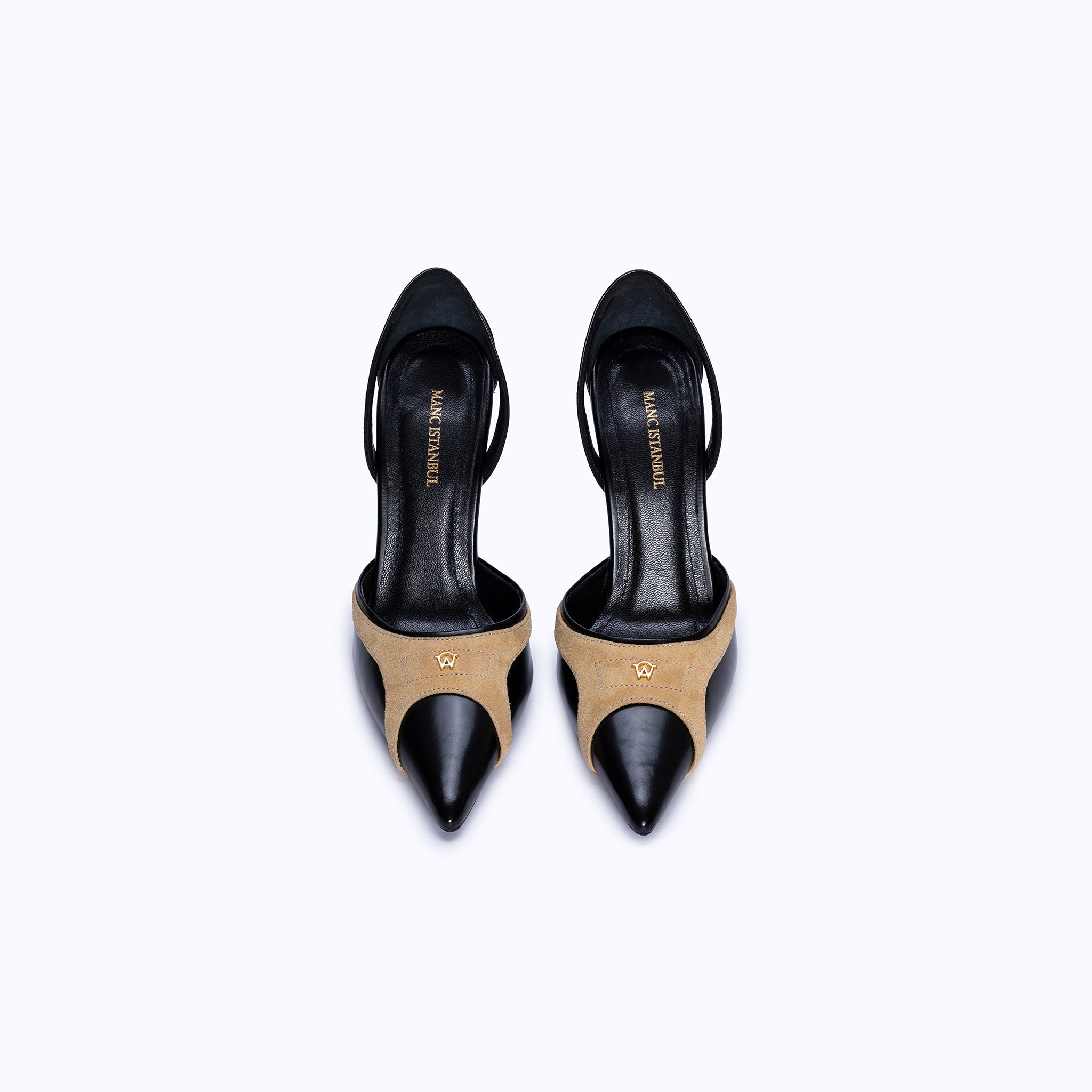 LILITH HEELS - BLACK SUEDE BISCUIT