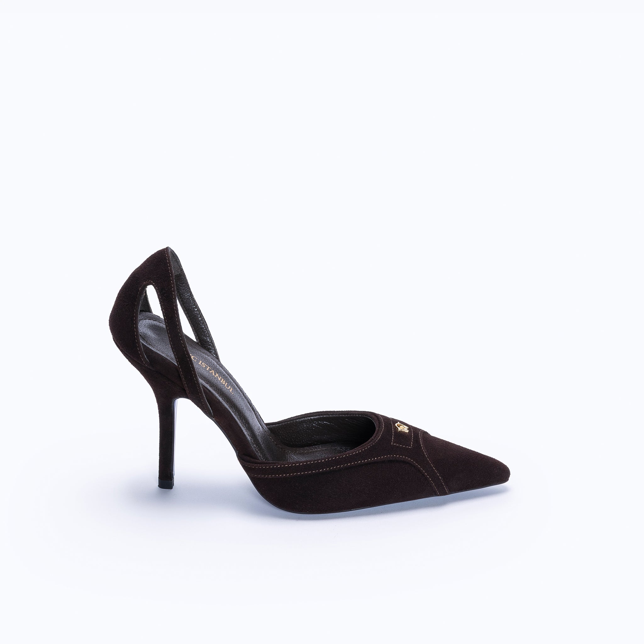 LILITH HEELS - DARK SUEDE BROWN