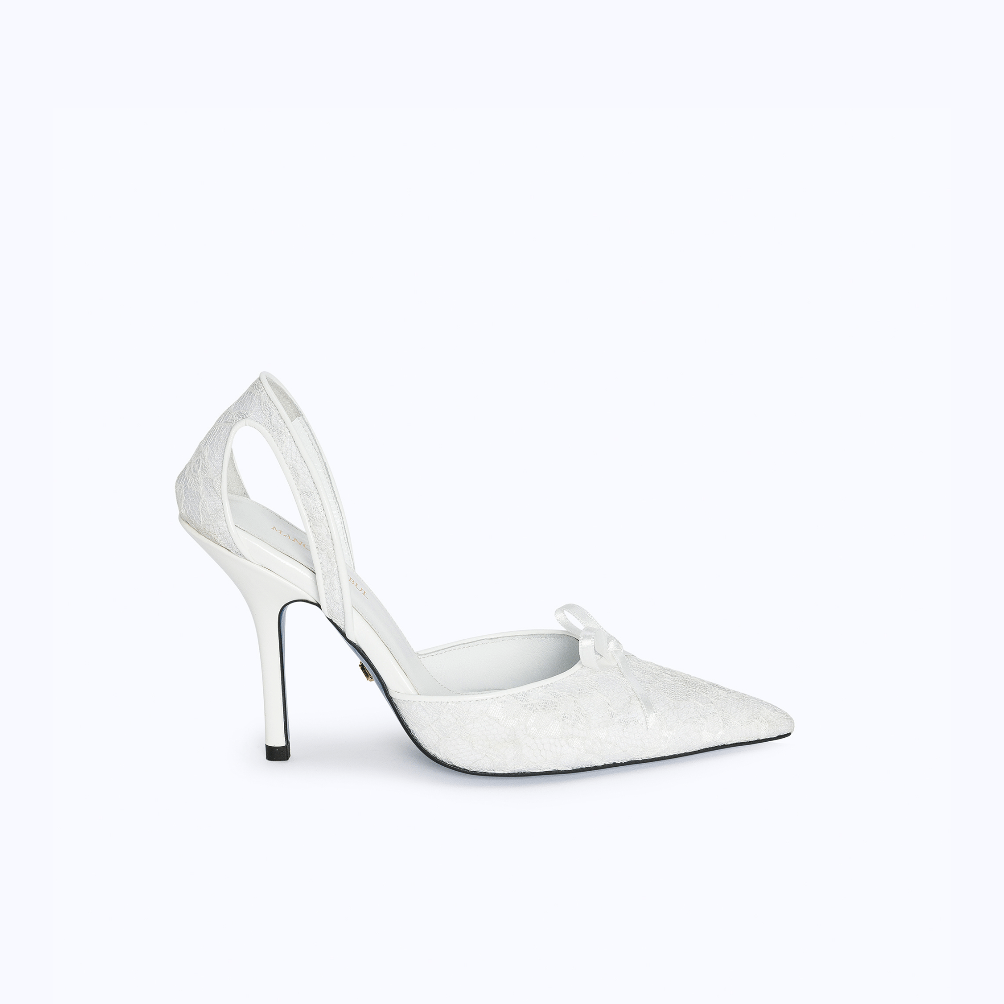 LILITH HEELS - WHITE LACE