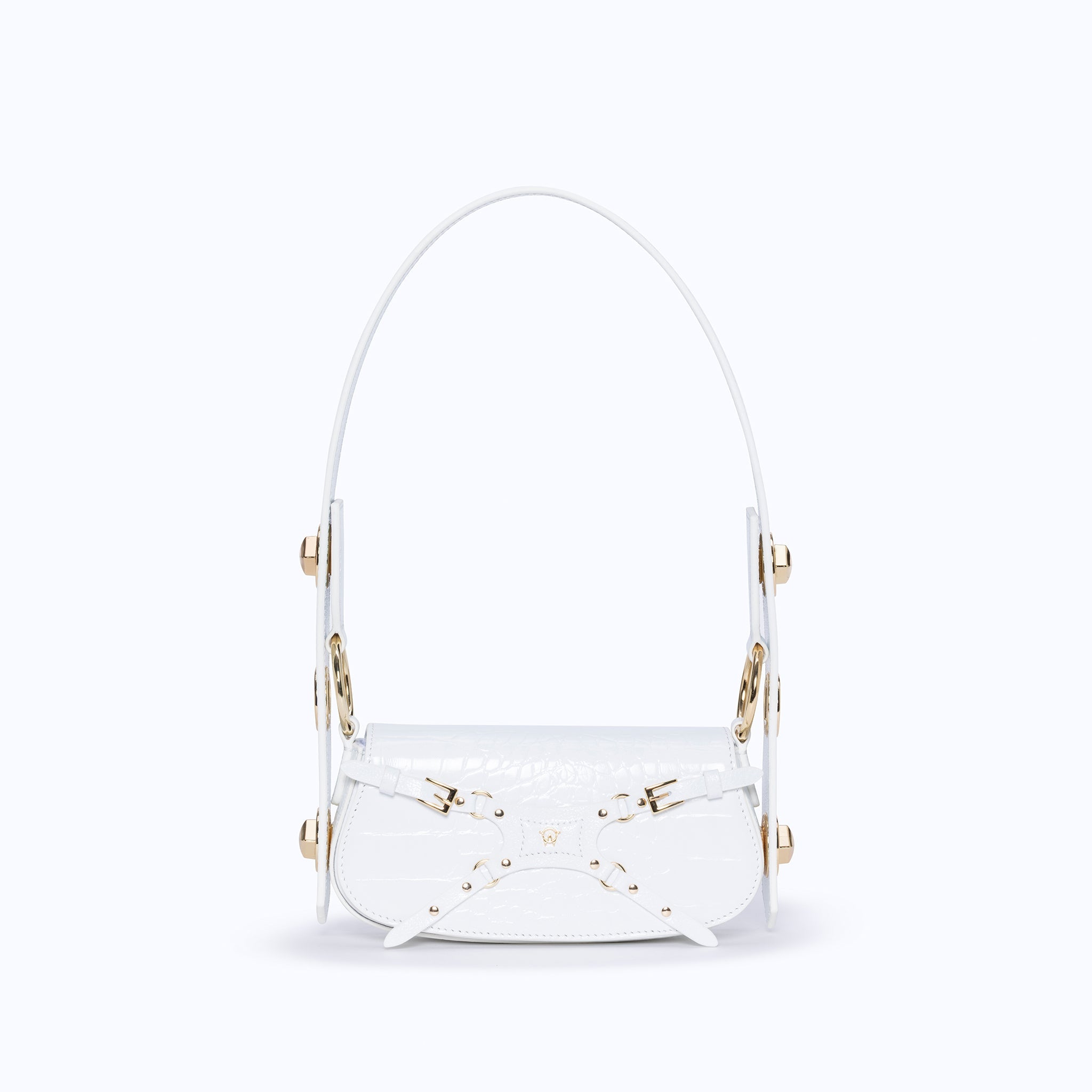 LILITH MINI - WHITE CROC (GOLD)