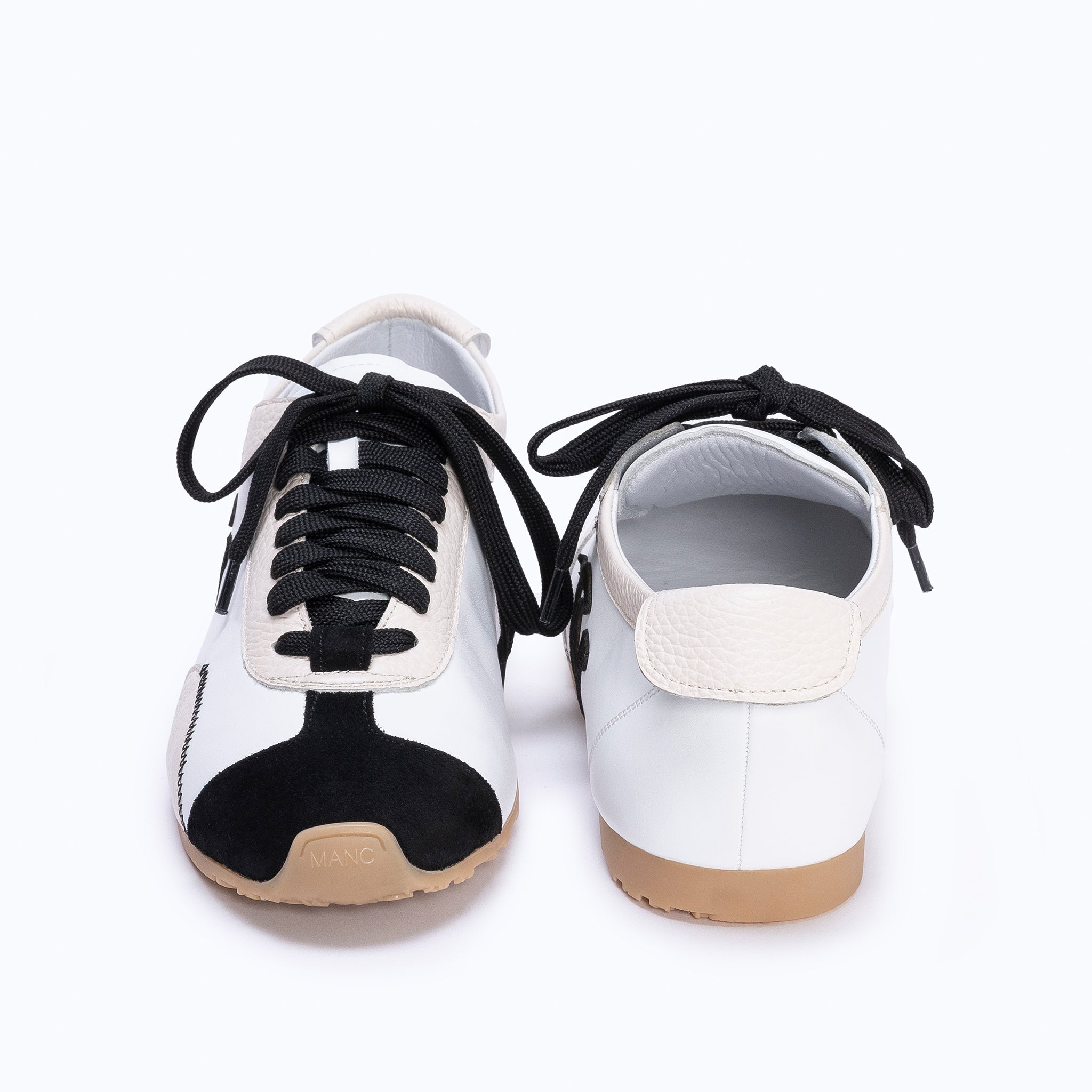 MANC SNEAKERS - WHITE BLACK (PRE - ORDER)