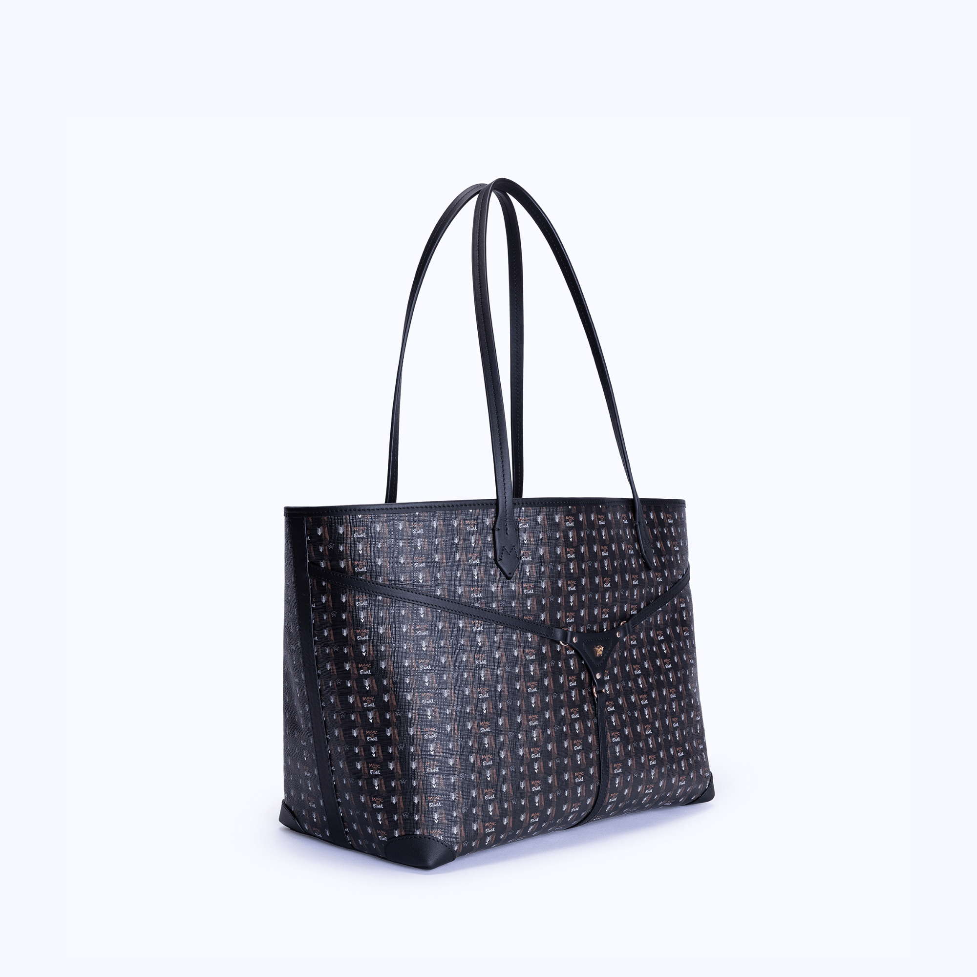 MIRI TOTE - BROWN BLACK