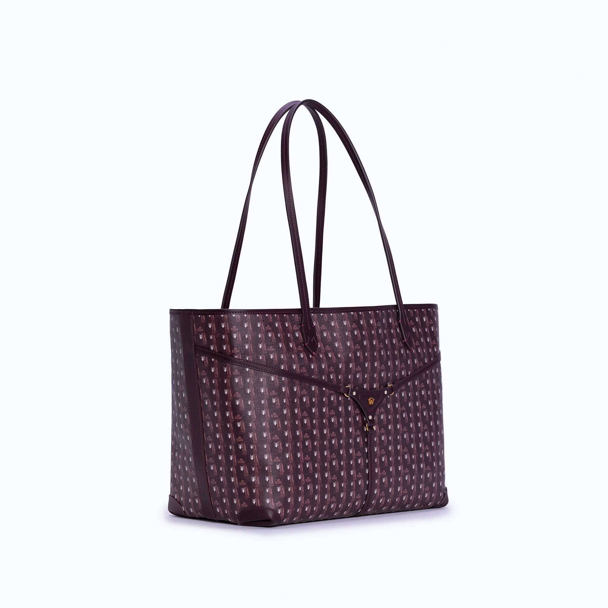 MIRI TOTE - BURGUNDY – mancofficial