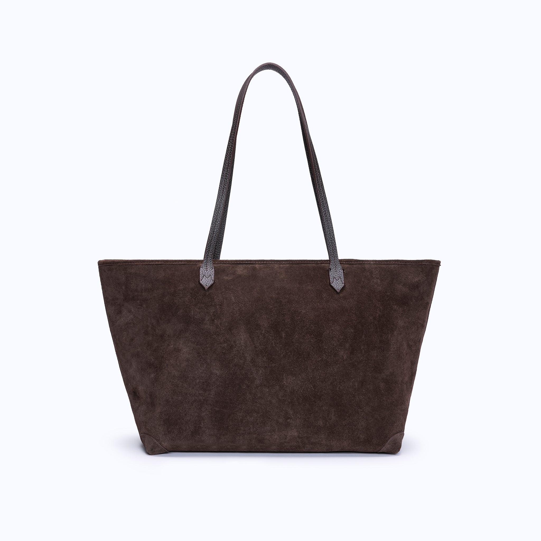 MIRI TOTE - DARK SUEDE BROWN