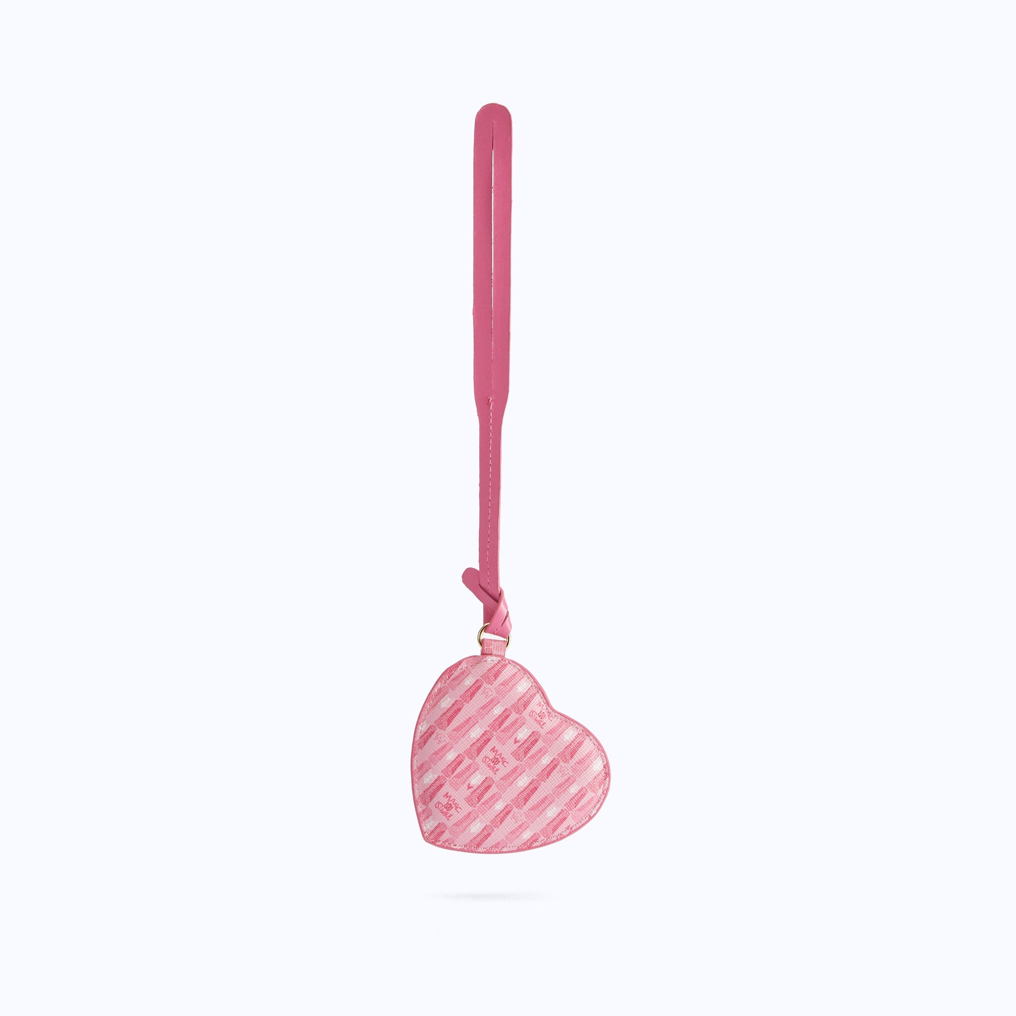 MONOGRAM HEART CHARM - PINK
