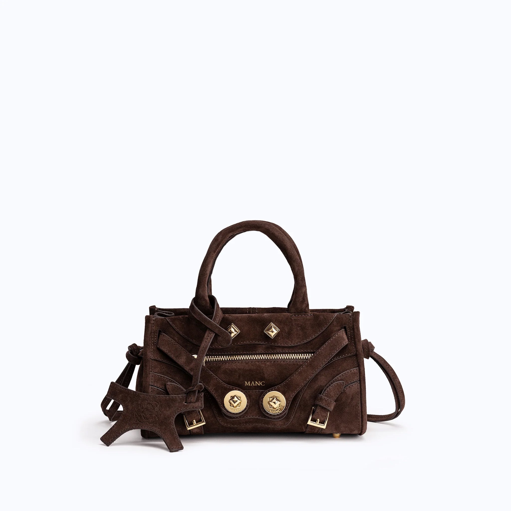 ミュージシャン NOsWEA megane_pocketbag ZOUZOU NANO - DARK SUEDE BROWN – mancofficial